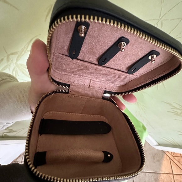 KATE SPADE STACI LEATHER JEWELRY BOX:NWT BLACK - Picture 9 of 14